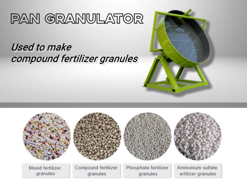 Pan Granulator for Compound Fertilizer Production